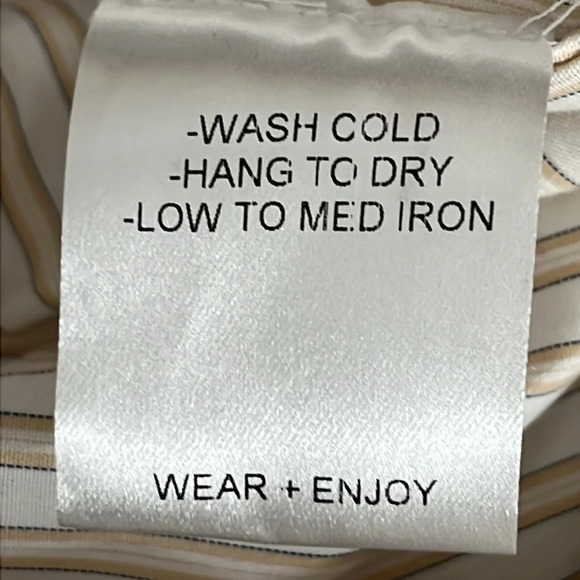 Mr. Larkin Sophie Organic Cotton Striped Blouse (Altered) - Size Large - Picture 10 of 10